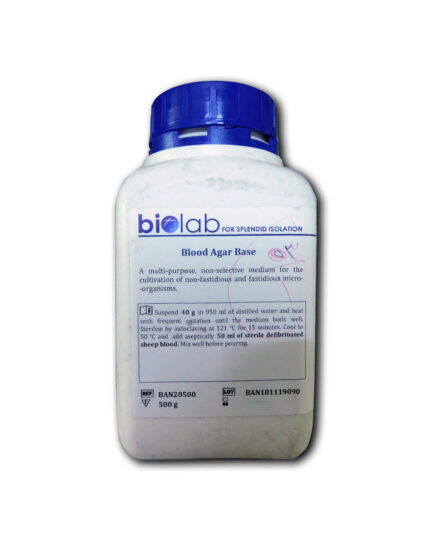 Blood agar base 500gm Biolab / بايولاب-أوروبي