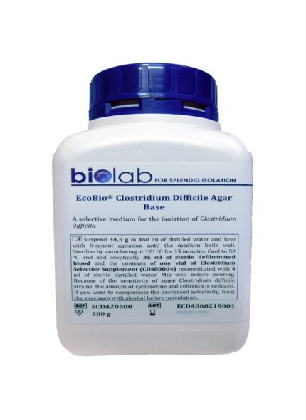 Clostridium Difficile Agar Base 500gm Biolab /بايولاب-أوروبي