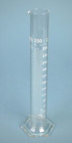 Cylinder 250ml/ مخبار زجاجي مدرج 250مل ألماني